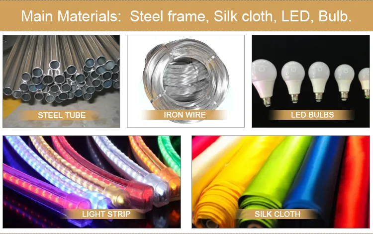 Outdoor Decorative Fabric Lanterns