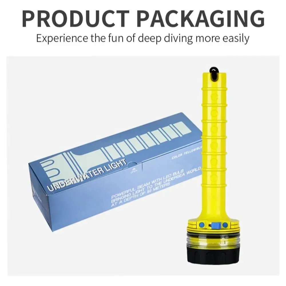 Helius High Power Underwater L2 Waterproof Cup Fixed Focus Rechargeable USB LED Torch Light Outdoor Diving Flashlight