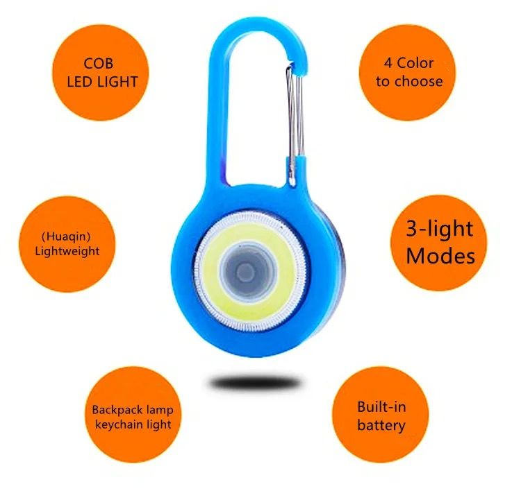 Lightweight Waterproof ABS Key Ring Torch Cr2032 Battery Powered Ultra Bright Promotional Gift Lamp LED Mini Keychain Flashlight