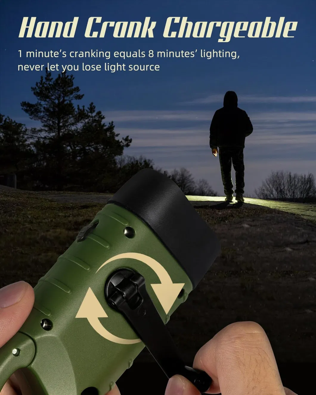 Solar LED Flashlight 6