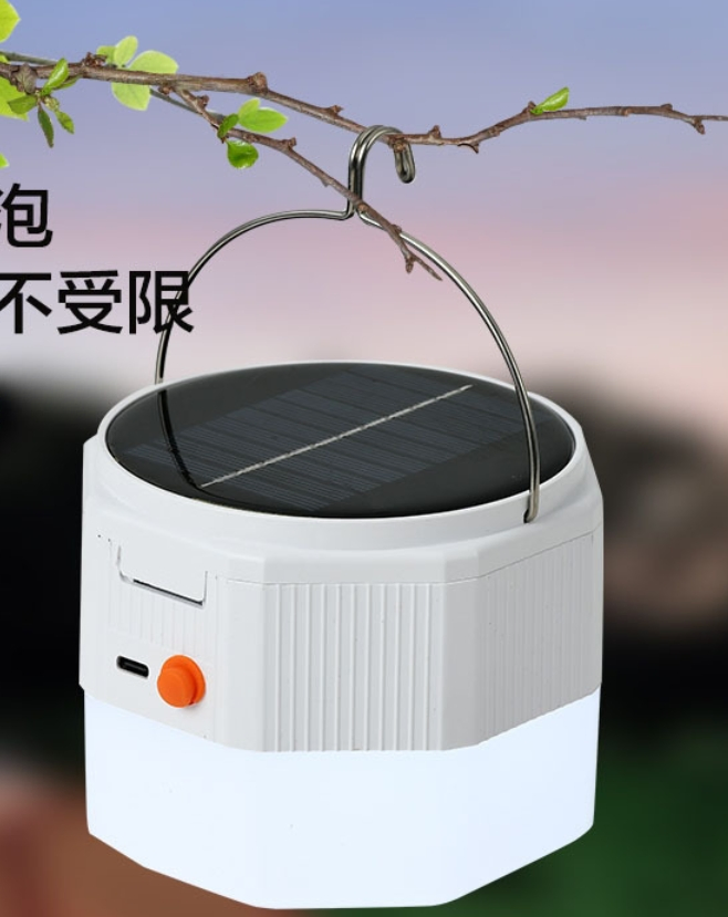 Solar Lamp 100W 150W Multifunctional Mosquito Repellent Solar LED Camping Light Type-C Charging Stall Lighting Outdoor Emergency Work Light