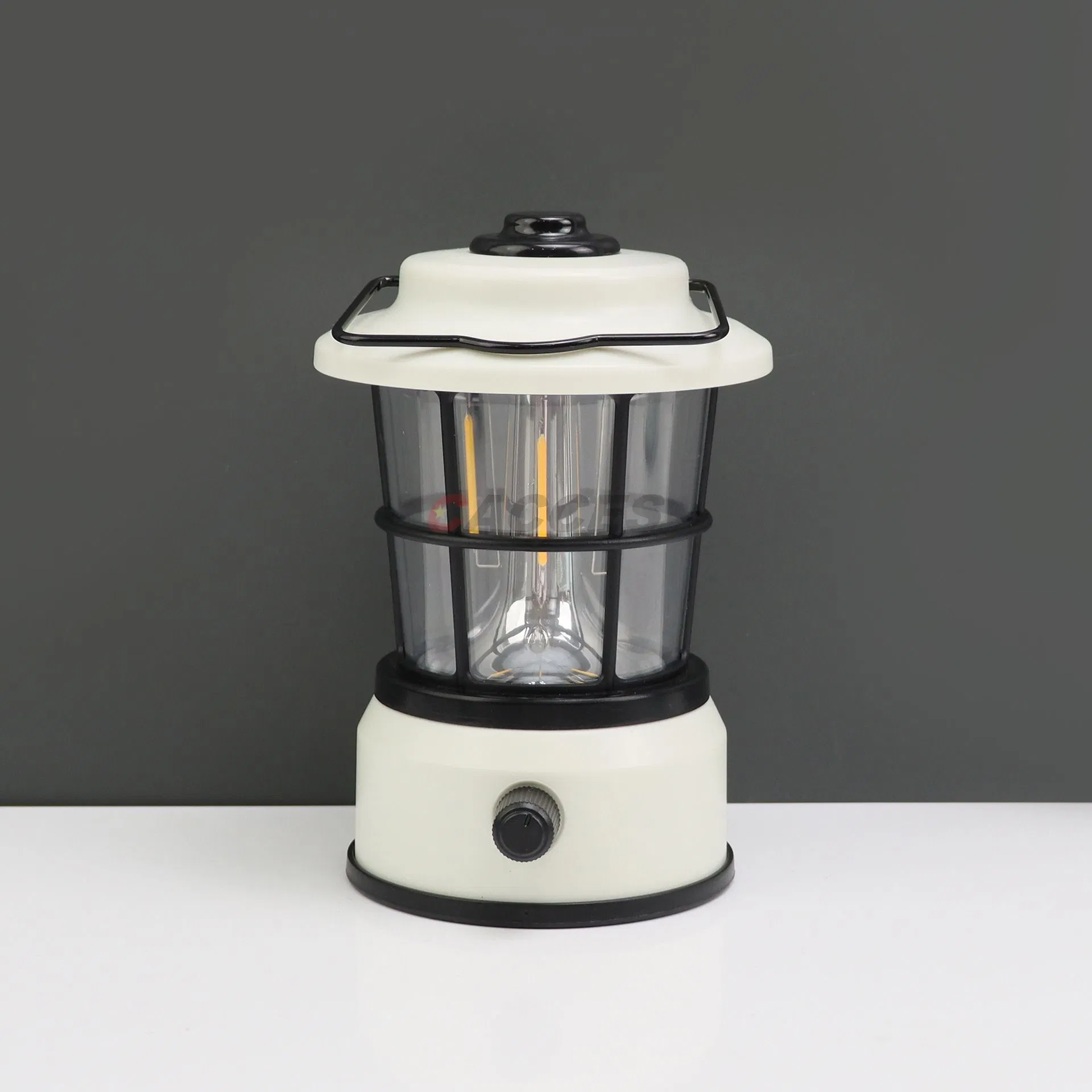 Popular Outdoor Camping Essentials Portable Atmosphere Lamp Rechargeable Adjustable Light Source Retro LED Lantern