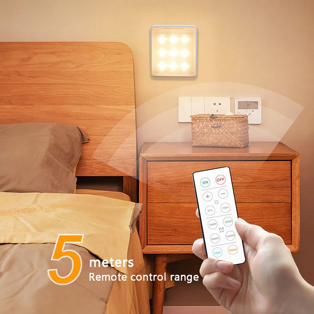 Factory Direct ABS LED Cabinet Lamp Remote Control Nigh Lamp with Dimmable Cw+Nw+Ww LED Emergency Using for Home Lighting