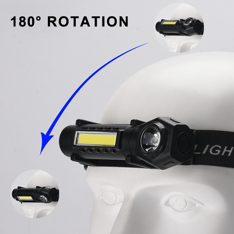 Helius XPE Multifunctional Portable Super Bright COB Work Light Headlamp