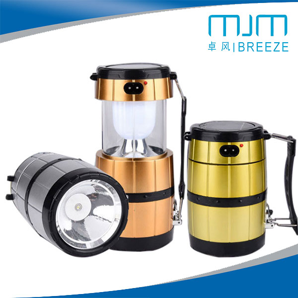 Solar-Powered Wine Barrel Flashlight