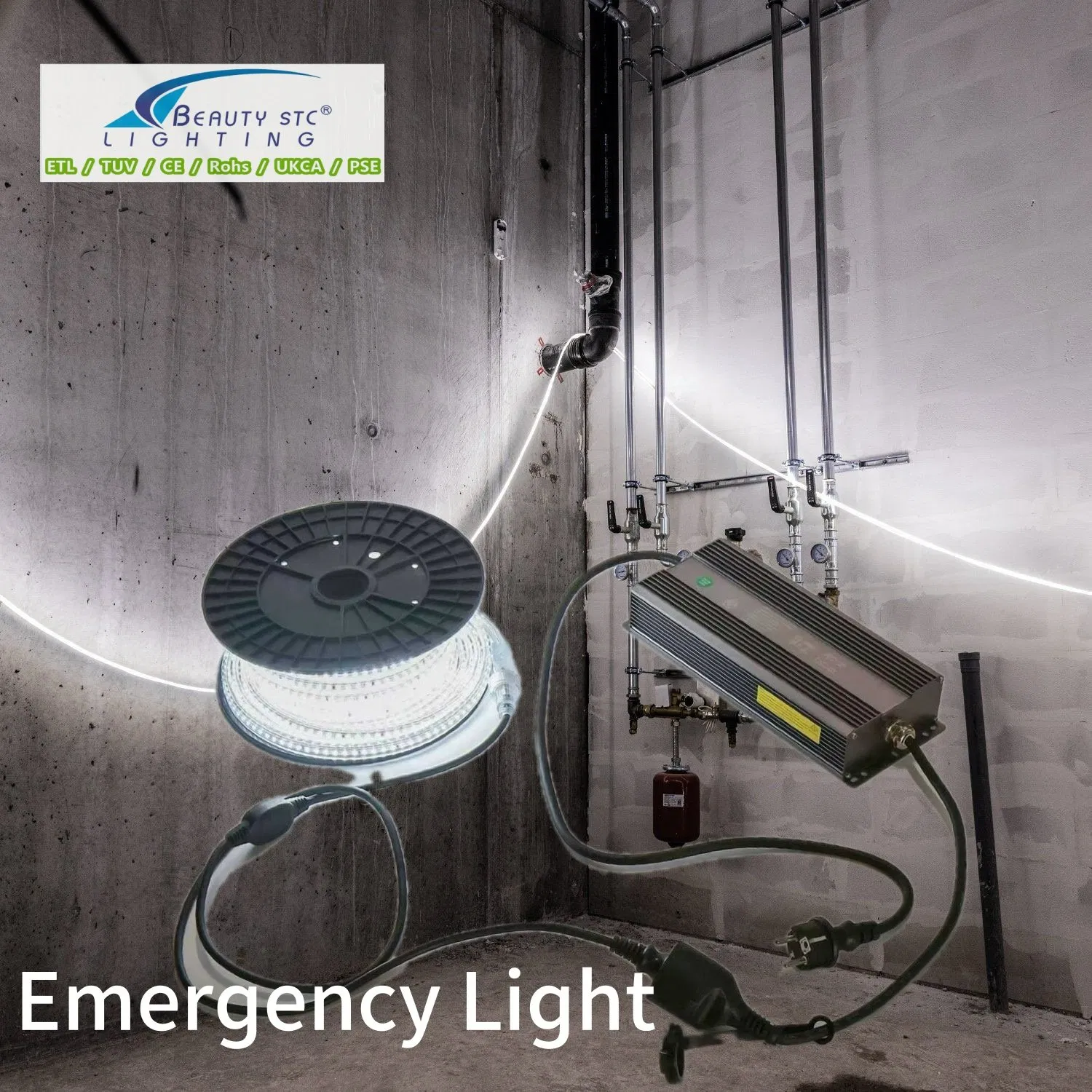 Multi-Functional Rechargeable LED Strip Light for Work Site Safety