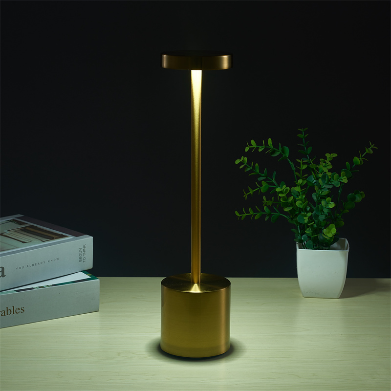 USB Cordless Table Lamps Rechargeable Portable Battery Operated 3 Color Stepless Dimming LED Table Light for Bar Restaurant
