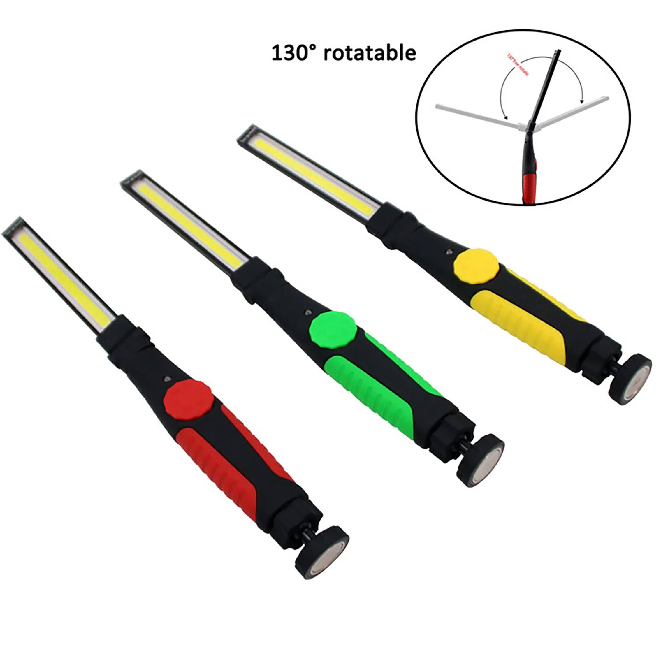 COB Rechargeable Adjustable LED Flashlight Emergency Lighting LED Work Lights