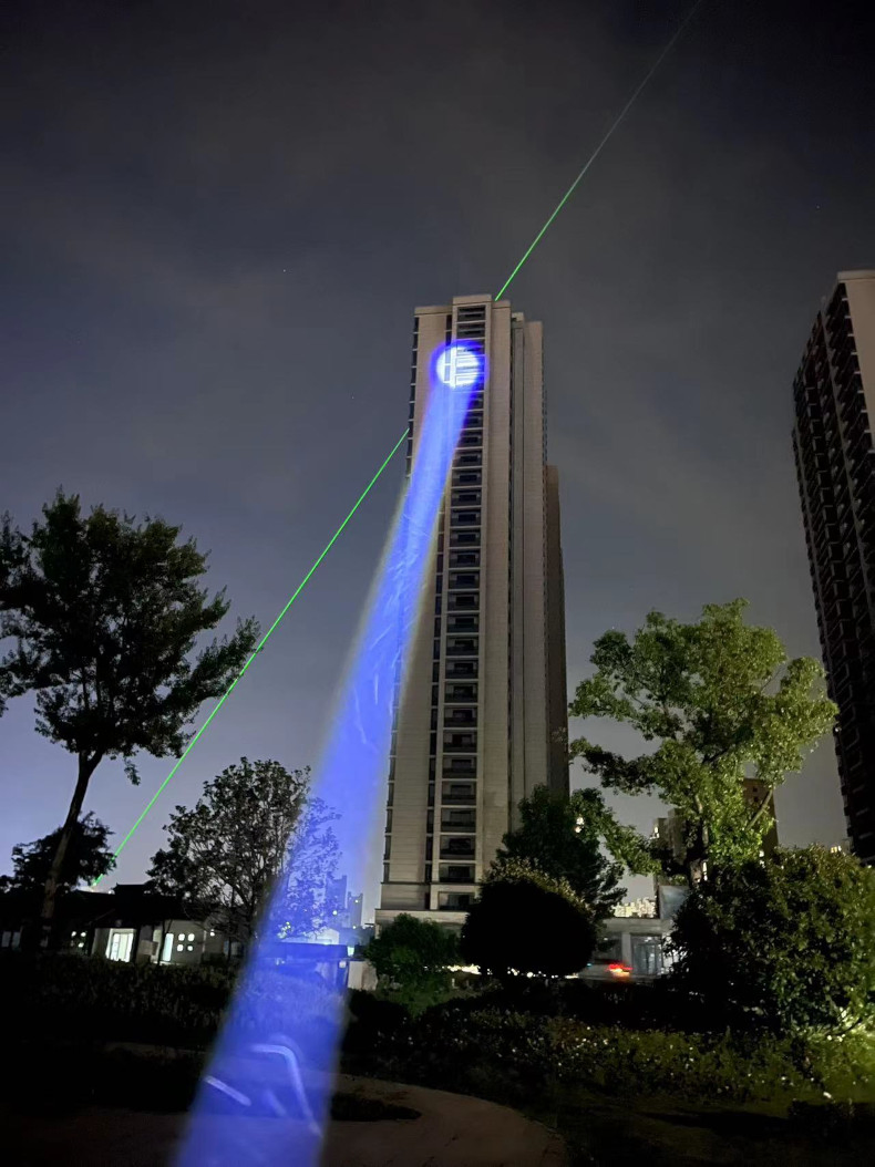 High Power Waterproof Recargeable White Laser LED Flashlight 20W 2000lm