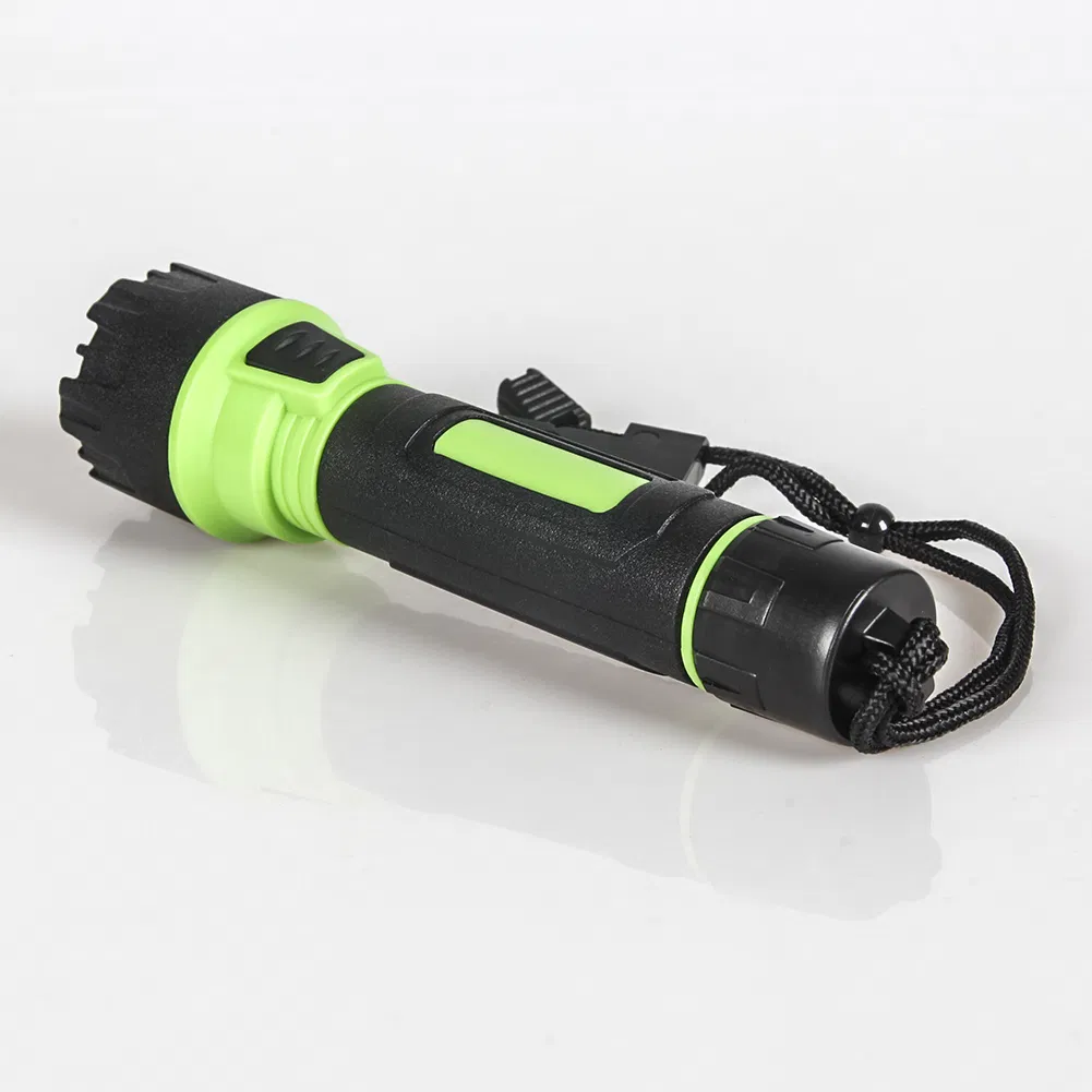 Yichen 2AA Emergency Relief Waterproof LED Flashlight with Survival Whistle
