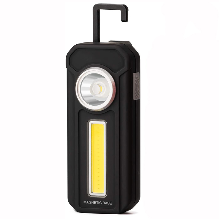 Magnetic Base &amp; Clip Battery Operated Portable LED COB Flashlight