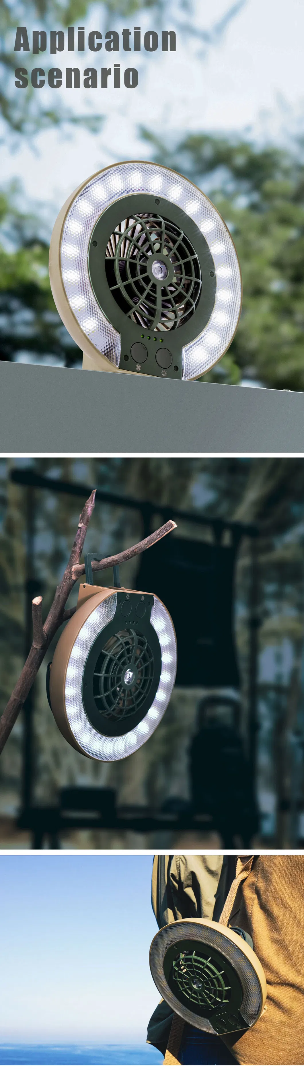 Camping Fan Light Detail 6