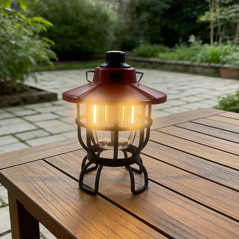 Vintage LED Camping Lantern for Camping, Hiking, Emergency &amp; Outdoor Decor