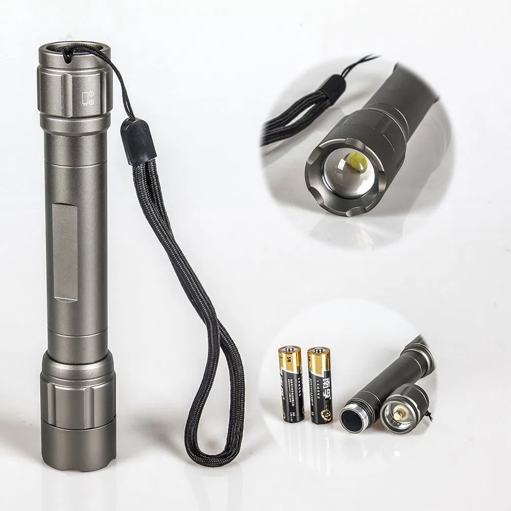 Yichen 350 Lumen AA Battery Operated Zoomable Aluminum Alloy LED Flashlight
