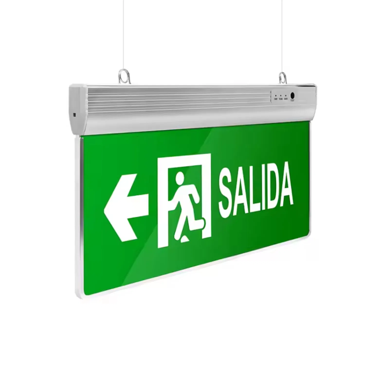Aluminium Profile Double Sides Suspended Emergency LED Lighting Exit Sign