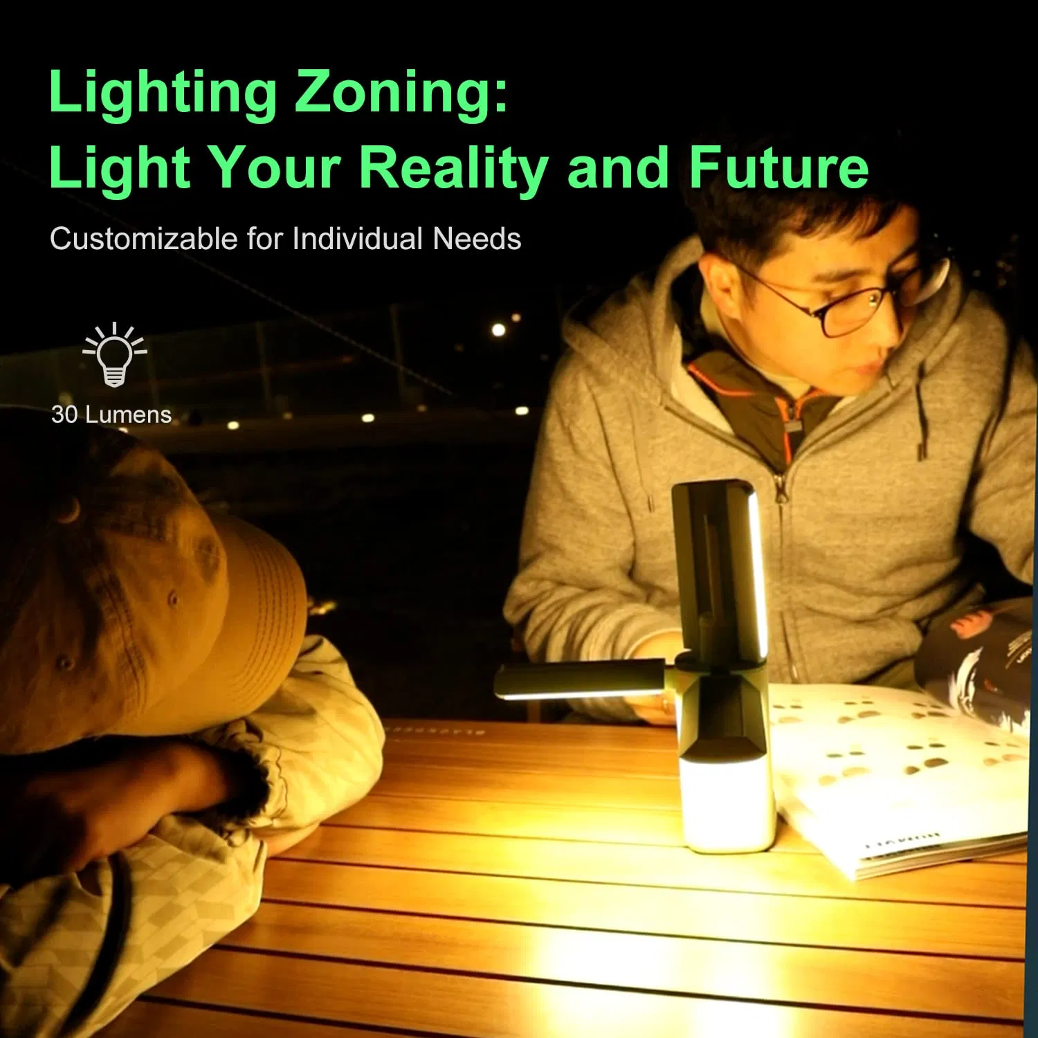 Camping Light Tent Lantern Rechargeable Light 30W Magnet LED