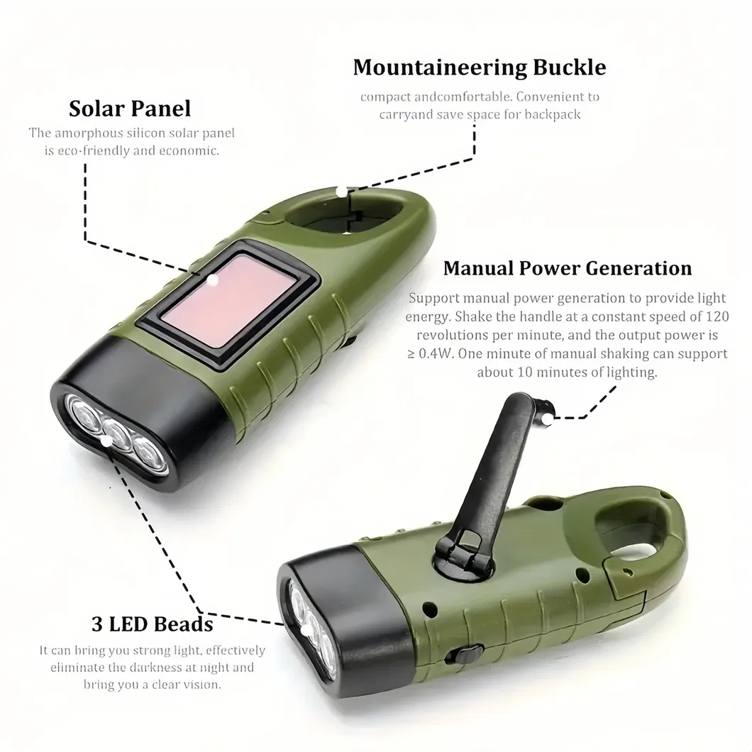 Solar LED Flashlight 3