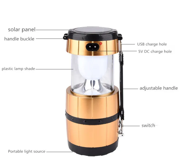 Solar-Powered Wine Barrel Flashlight 4