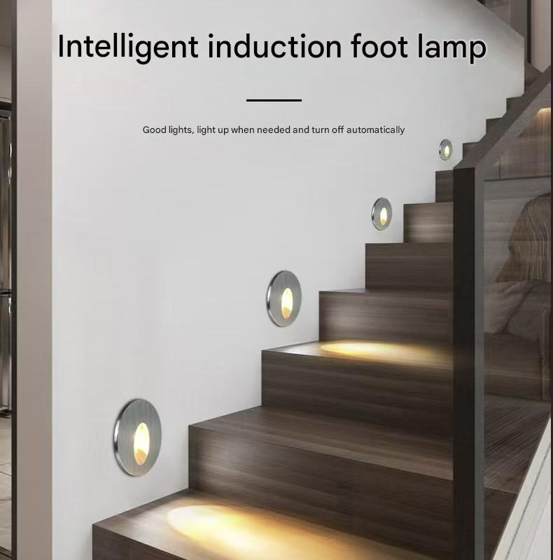 Aisle Lighting LED Sensor Light Recessed Design Human Body Sensing Emergency Light