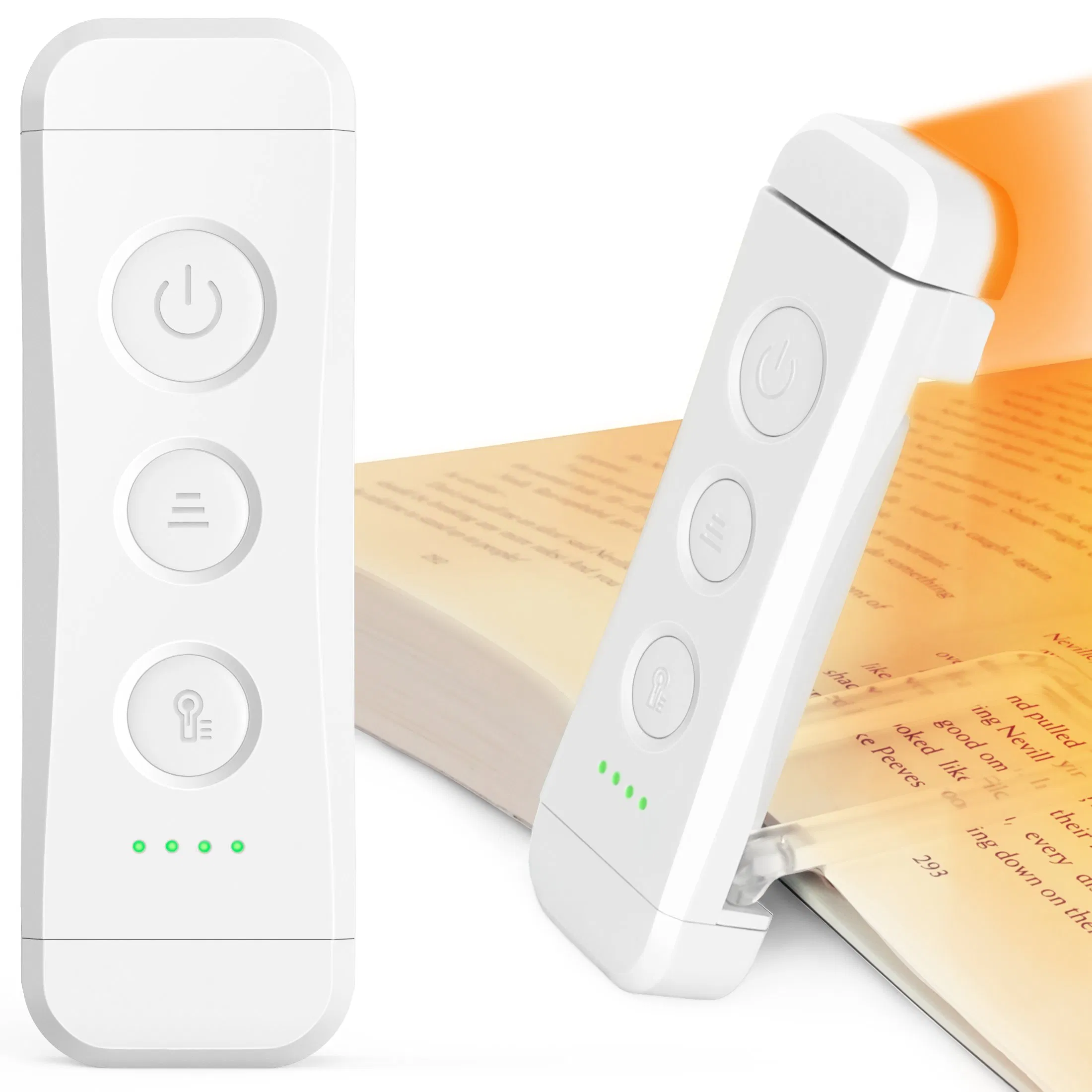 Glocusent Portable USB Rechargeable Flexible Mini Bookmark LED Book Light for Reading