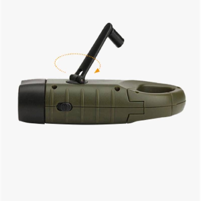 Energy-Saving Camping Light Solar Powered Hand Crank Dynamo Crank Night Mini Flashlight