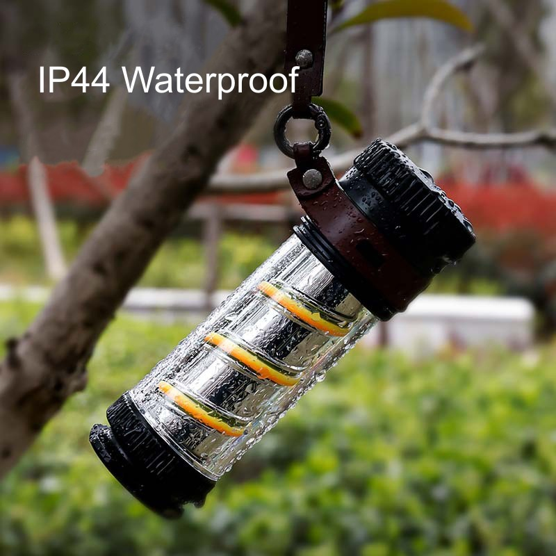 USB Rechargeable Torch Lamp Outdoor Flashlight Camping Light with Long Lighting Time