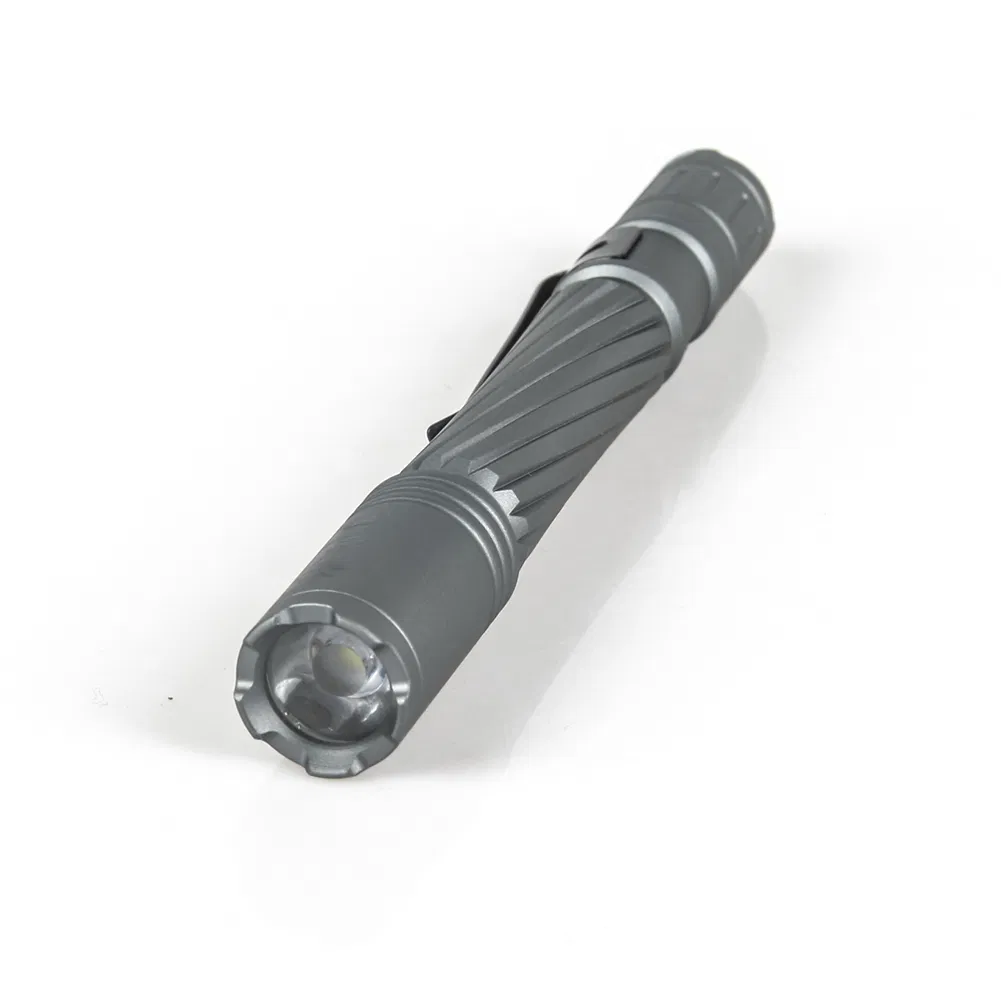 Yichen 2AAA Battery Operated Aluminum LED Flashlight Portable Pen Light