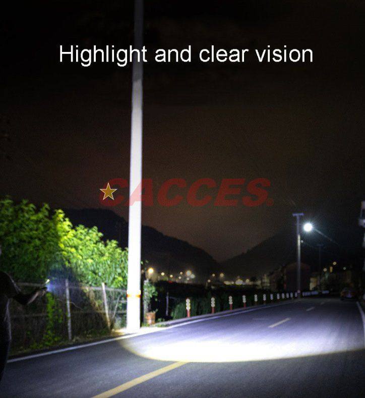 Multifunctional Portable Flashlight LED Super Power Flashlight Magnetic Outdoor Camping Work Light and Blue Rechargeable Power Bank and Highlight Side Lamp