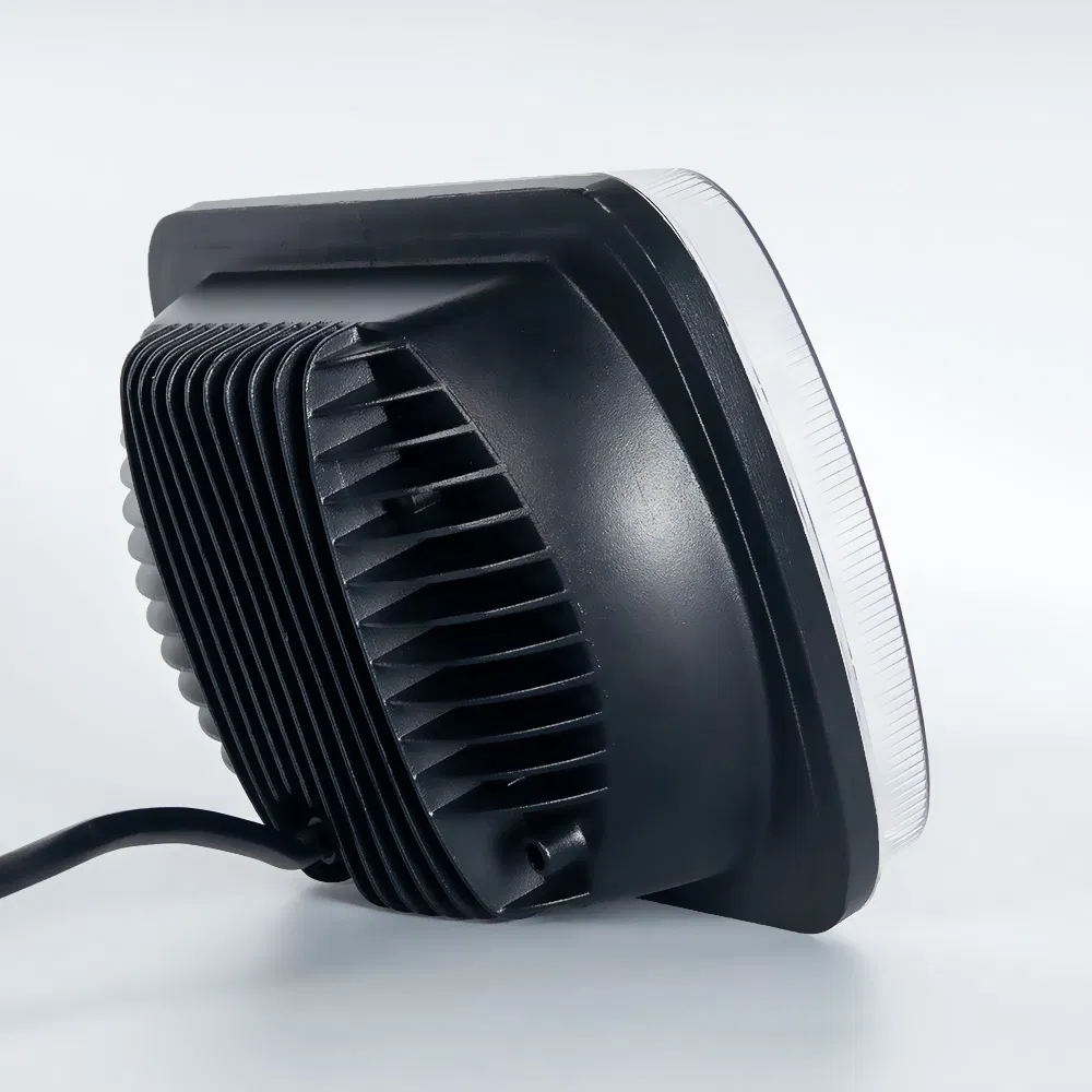 H6054 Rectangular 15PCS Headlights 7X6 LED White Work Light Headlamp