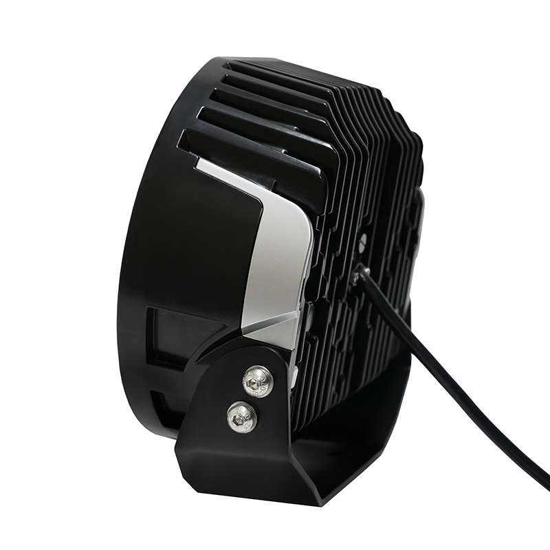 Emark Multifunctional 200W 9'' LED Work Light with Position Light for Tractor Auto UTV Jeep