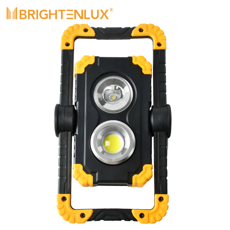 Brightenlux 1000lm USB Rechargeable 7inch LED Working Lights Foldable Multifunctional LED New COB Portable Work Lights with Stand
