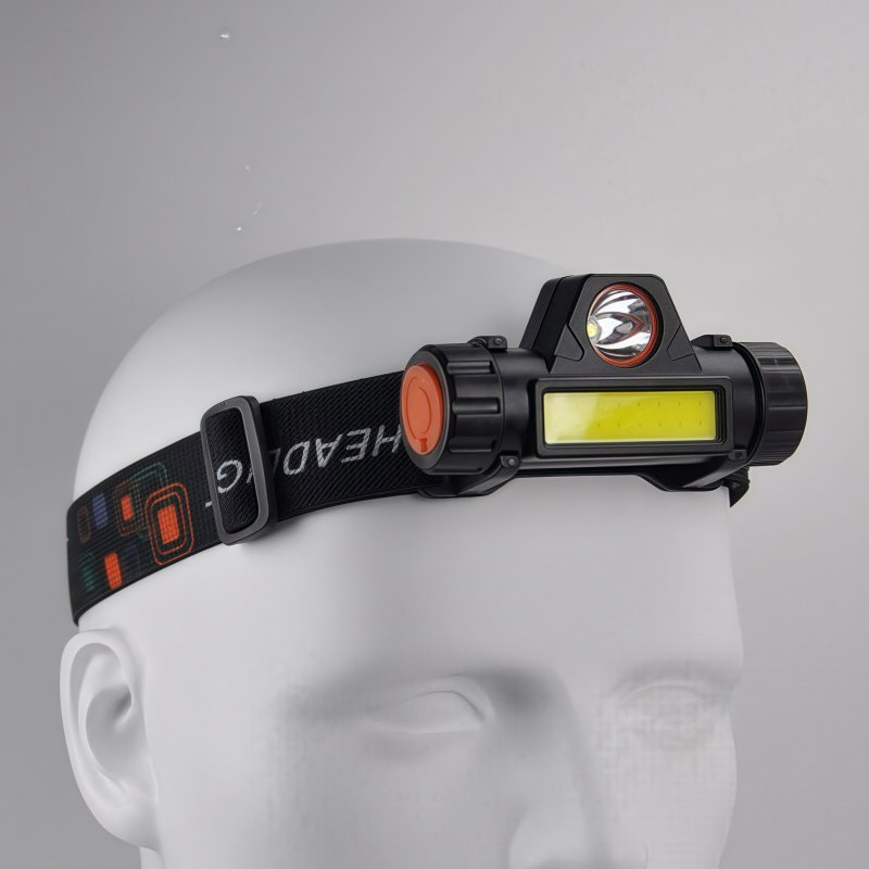 Waterproof LED Work Light Flashlight Rechargeable Headlamp with Magnet for Camping Hiking