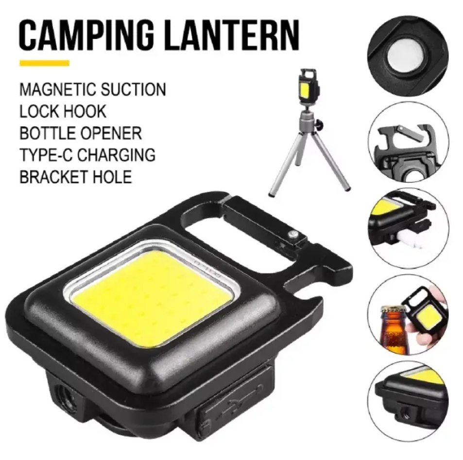 Versatile Mini LED Flashlight with 3 Modes &amp; Rechargeable USB, Perfect for Camping