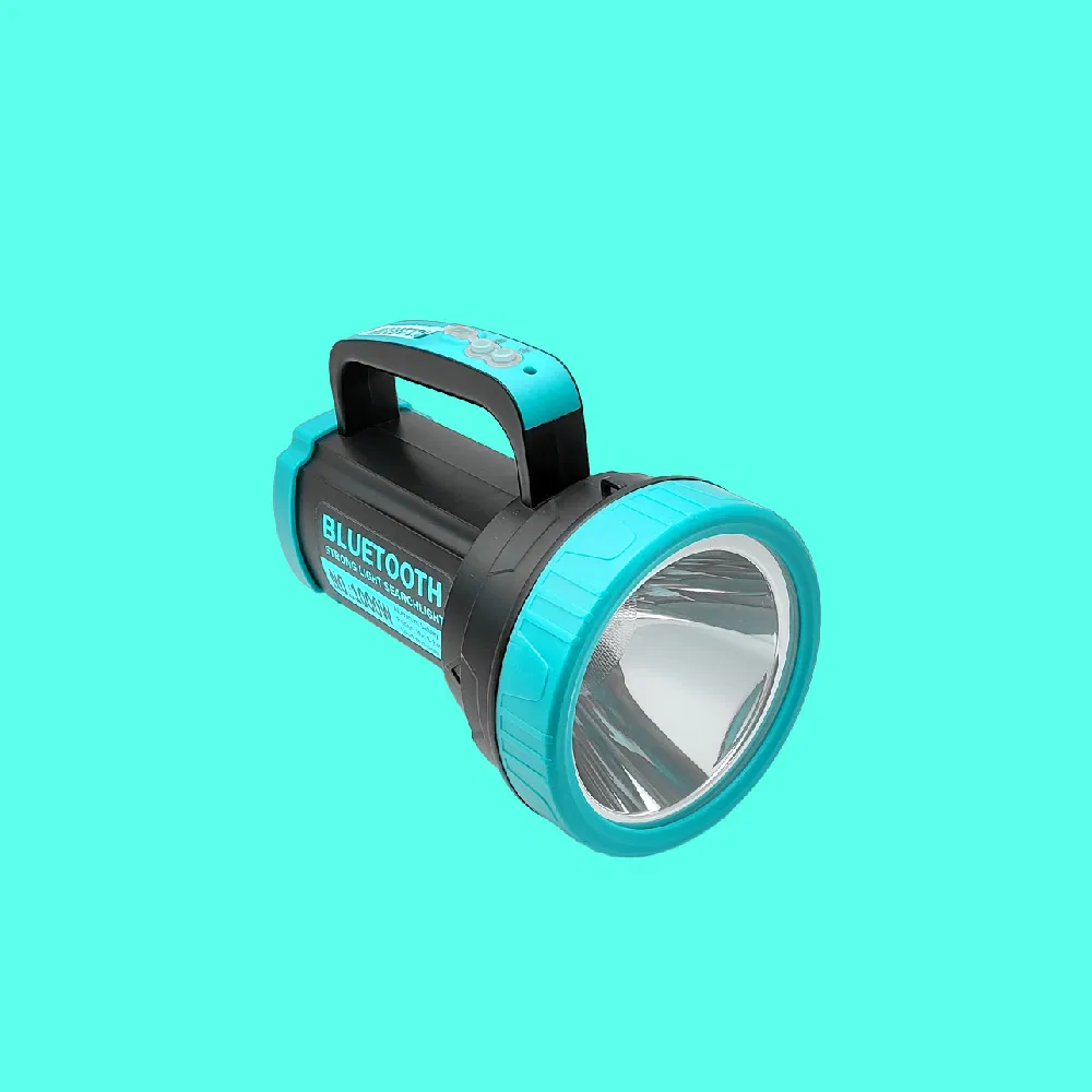 Reliable Solar-Powered Flashlight with Bluetooth Speaker for off-Grid Use