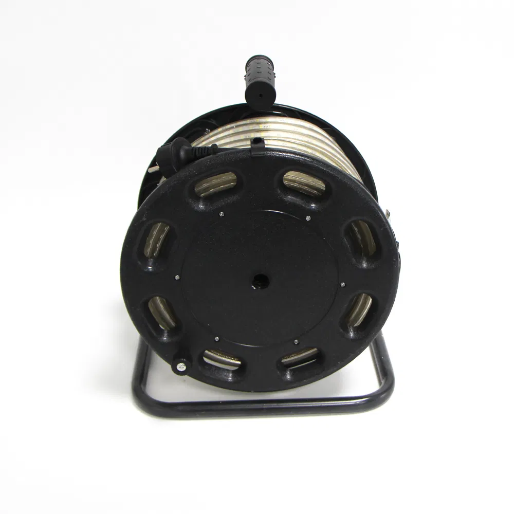 AC220V AC230V LED Strip Emergency Light Building Hotel Lighting 25m The Light Cable Drum with 2835 180LED IP65 for Indoor and Outdoor Mobile Use with IP44 Plug