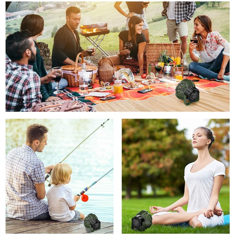 Discount Rechargeable Camping Light Tent Camping Lantern Fan with Remote Control