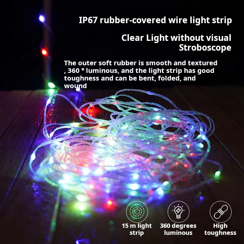 Tent Design Multi-Functional Rechargeable Outdoor Camping Light with Light Chain