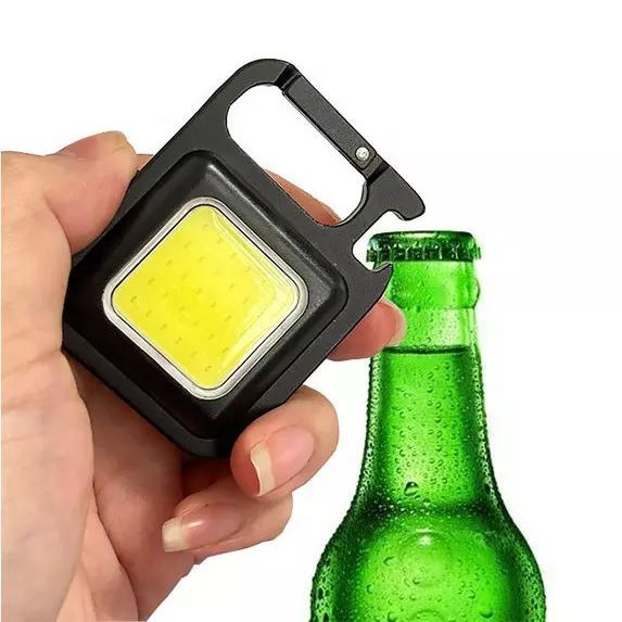 Multifunctional Outdoor Portable USB Chargeable Work Light Inspection Light Camping Mini LED Keychain Flashlight
