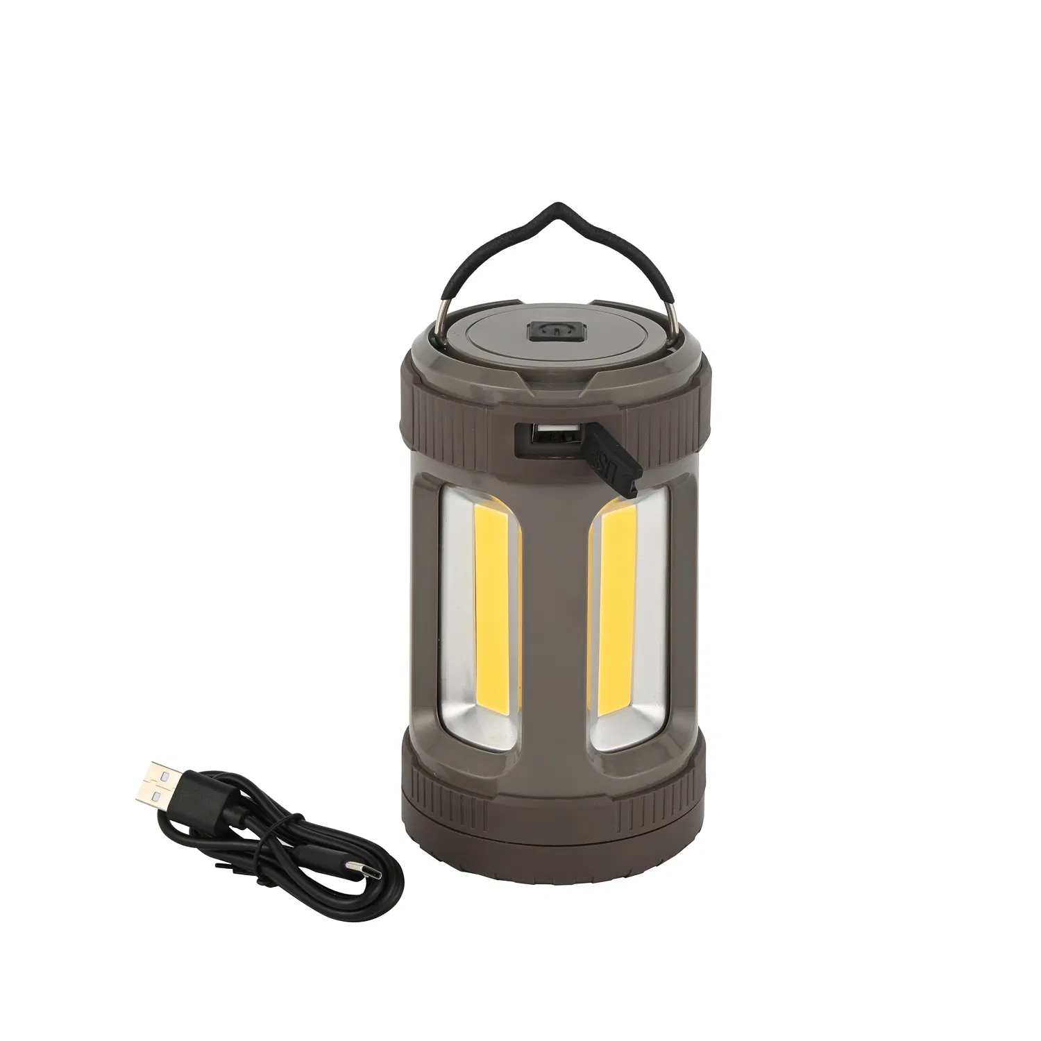 New Design Bright Portable USB COB Camping Lantern for Outdoor Adventures and Emergency Situations