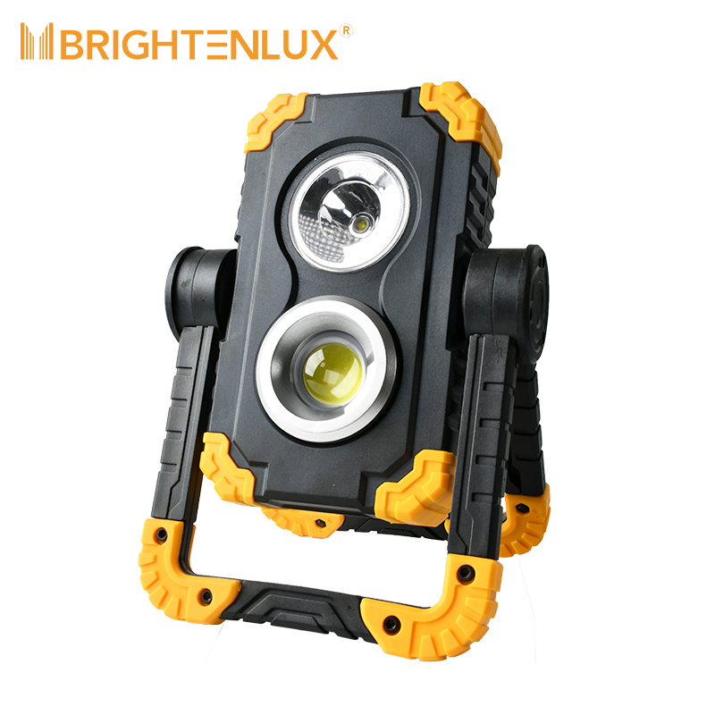Brightenlux 1000lm USB Rechargeable 7inch LED Working Lights Foldable Multifunctional LED New COB Portable Work Lights with Stand