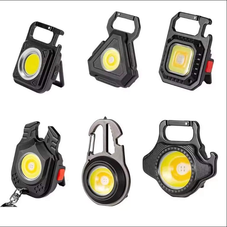 Multifunctional Mini COB Keychain Light USB Rechargeable Emergency Lamp LED Repair Work