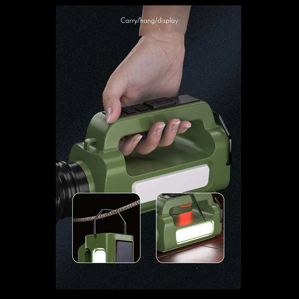 High Brightness USB Rechargeable LED Solar Camping Lantern for Outdoor