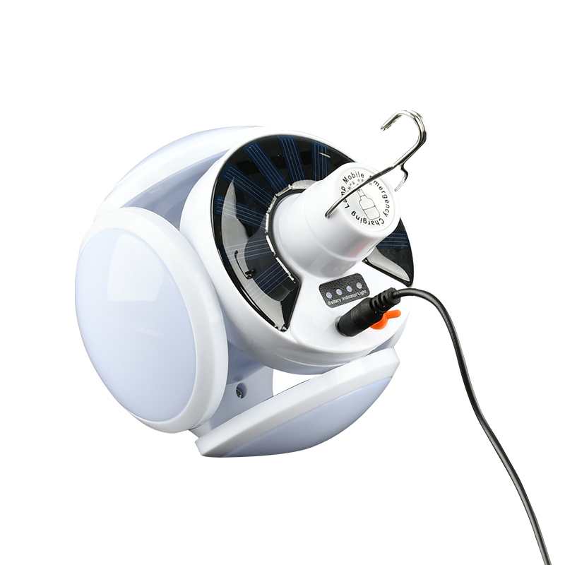 Brightenlux Factory Direct Supply 5 Light Modes Rechargeable LED Solar Portable Camping Lamp with Power Bank