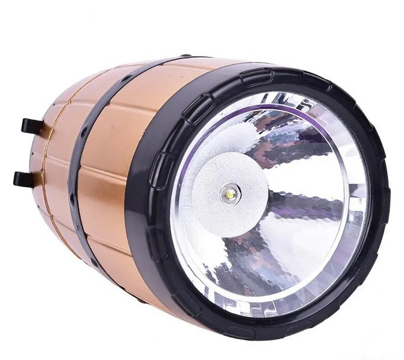 Solar-Powered Wine Barrel Flashlight 3