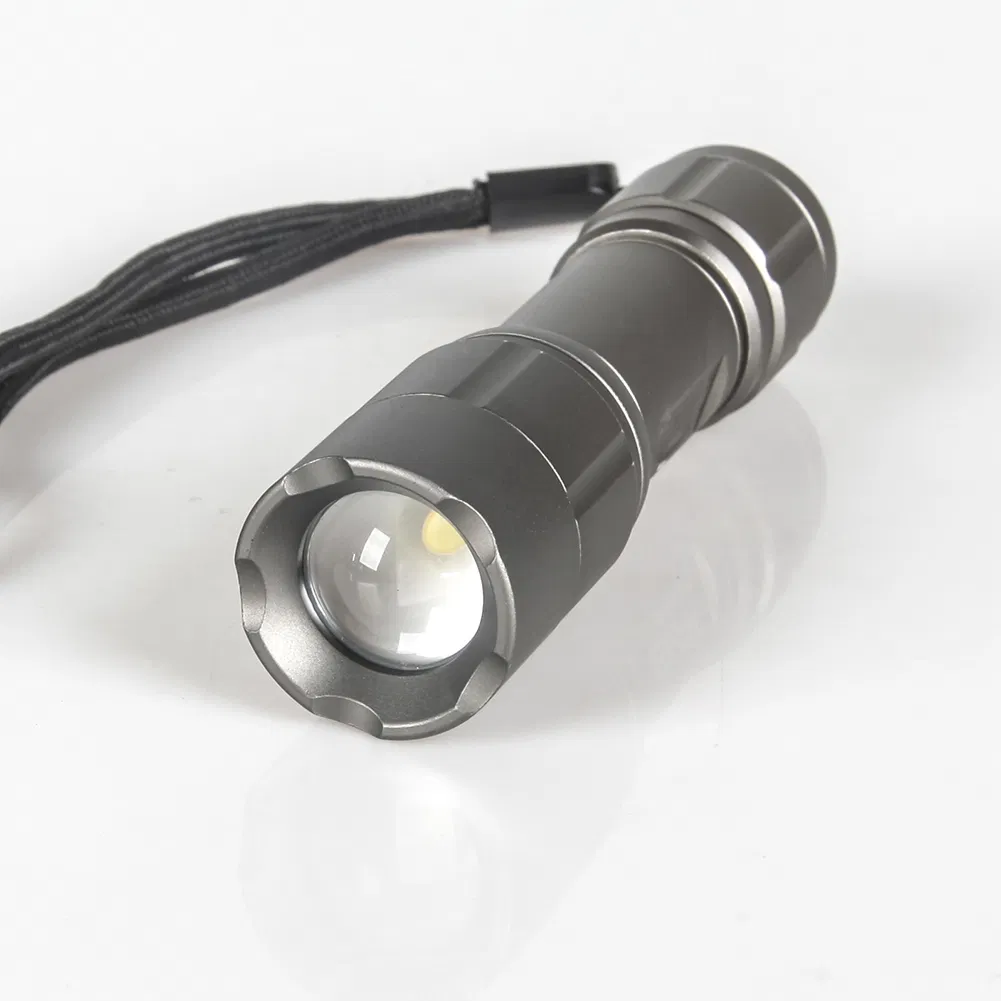 Yichen 100 Lumen AA Battery Operated Zoomable Aluminum Alloy LED Flashlight