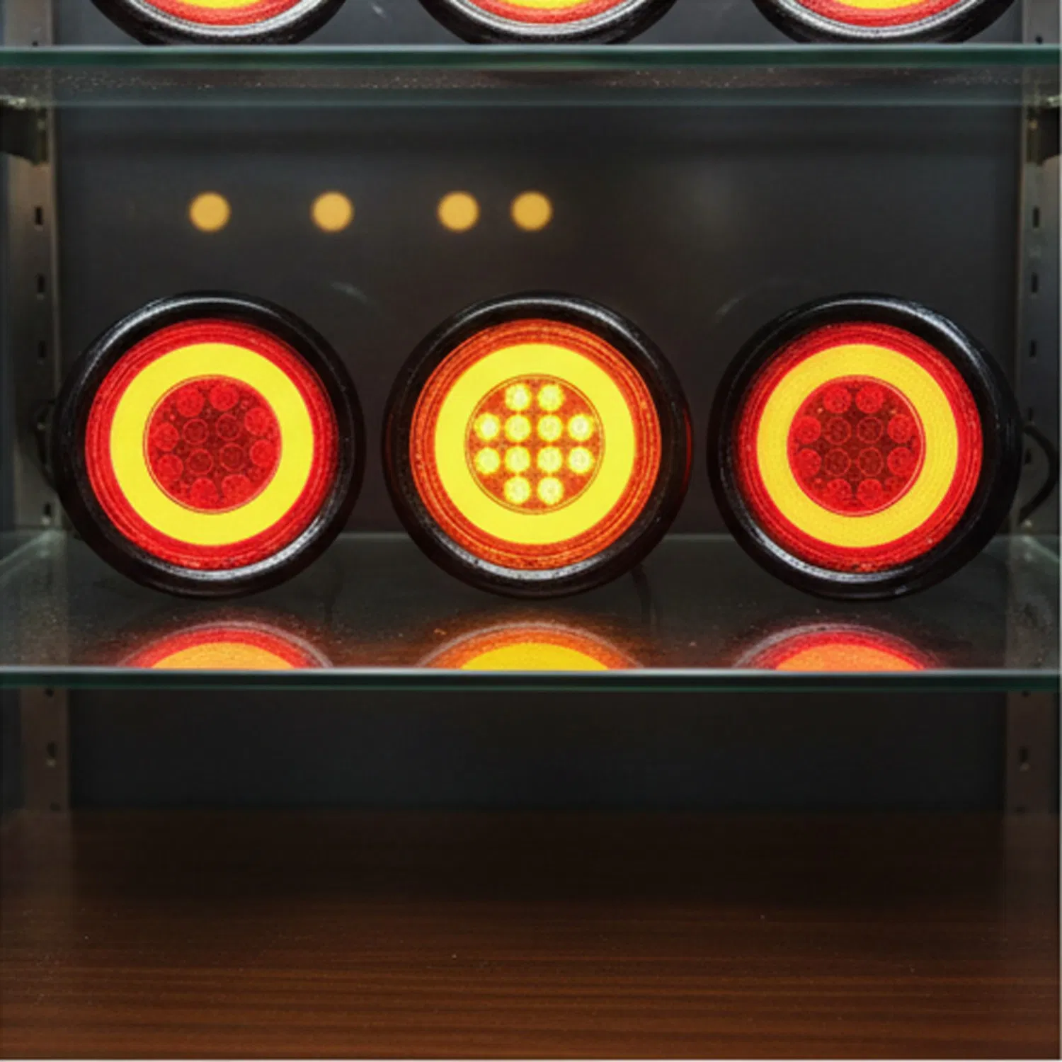 Round Red White 12V/24V LED Model Universal Fitment New Side Marker Light for Trailers Accessory