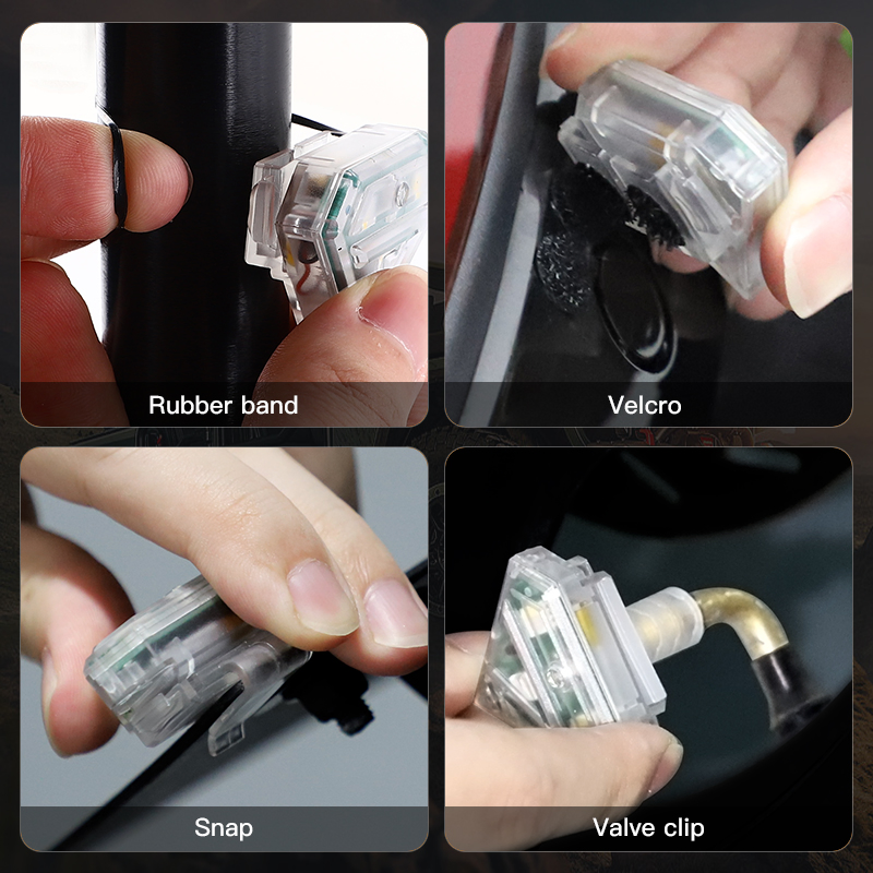 Bicycle Tail Light, Super Bright Bicycle Safety LED Warning Bike Flashlight, RGB Skateboard Light, Bicycle Tail Light Rechargeable Waterproof for Scooter Light