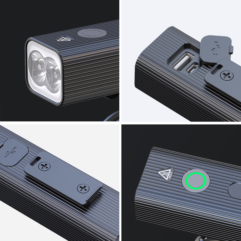 Bicycle Light Mountain Bike Headlight Night Riding Rechargeable Flashlight Riding Equipment