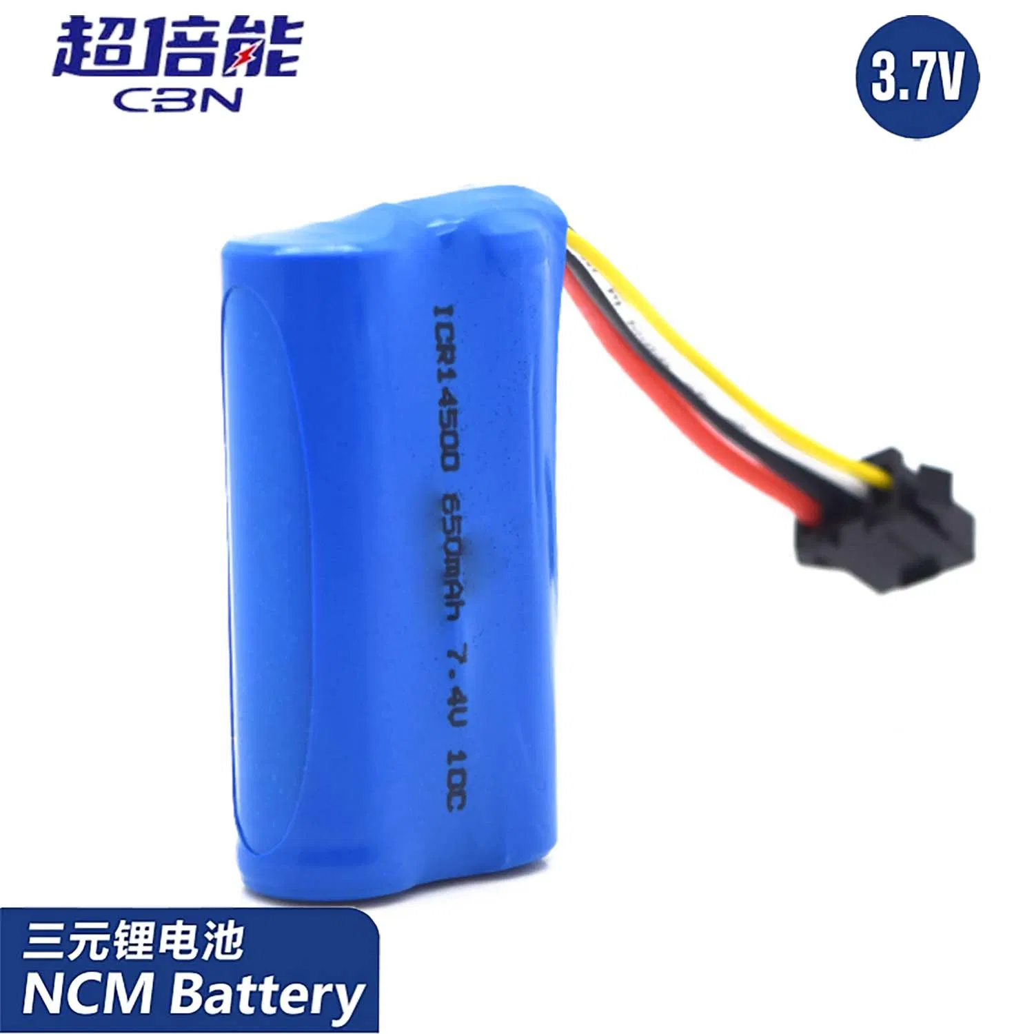 Bulk Wholesale 14500 Cylindrical Rechargeable Battery Pack 3.7V 1000mAh High Capacity for LED Torch