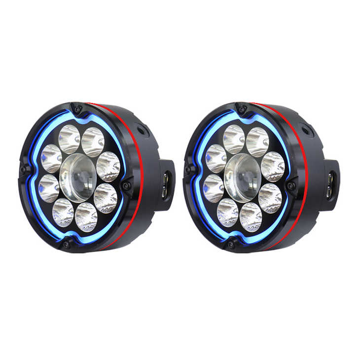 Motorcycle Modification Accessories High-Brightness Ambient Lights for Outdoor Night Riding White Yellow Dual Colors